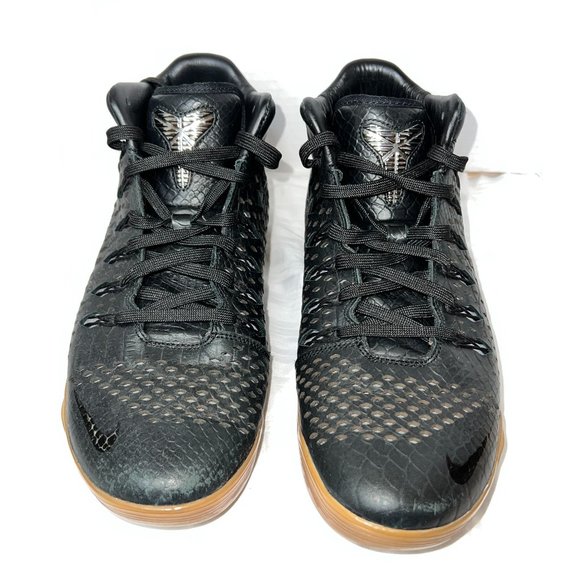 Nike Other - Nike Mens Kobe 9 Mid EXT QS Snakeskin Black Gum Chrome Size 10